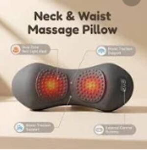 3 In 1 Electric Lumbar Support Pillow Smooth Spine Triple Fusion Back Massager